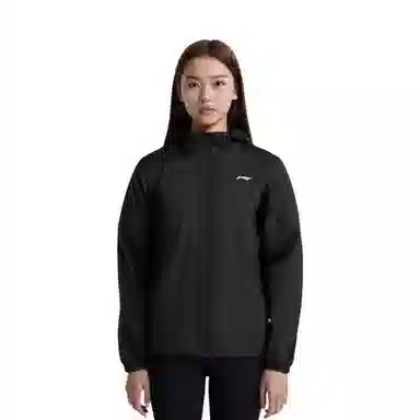 LiNing Logo Print Hooded Jacket