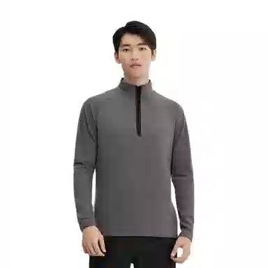 浪莎 半拉链运动长袖投篮服健身衣 男款