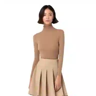 SKIMS FITS EVERYBODY TURTLENECK TOP T SIENNA
