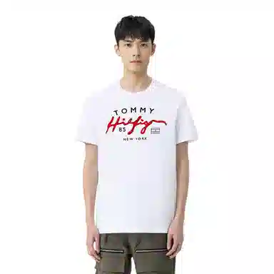 Tommy Hilfiger Logo Print Crewneck T-Shirt