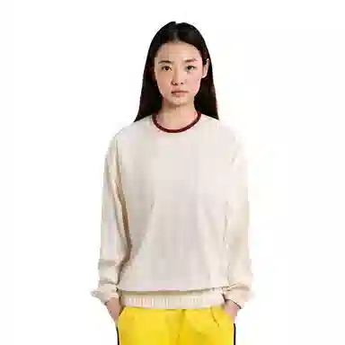曲韩 打底衫潮流拼接上衣服长袖卫衣 男女同款