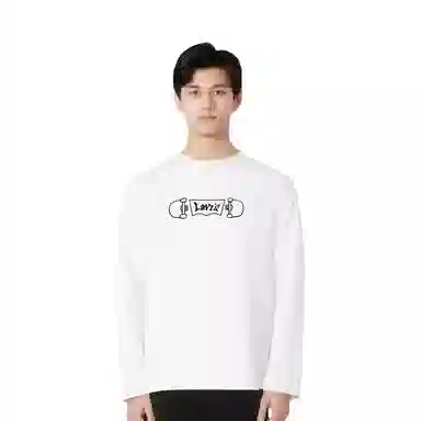 Levis Logo Crewneck Long Sleeve Tee