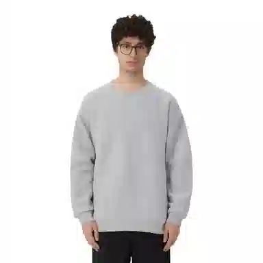 玉儿恋 欧美宽松街头纯色圆领休闲卫衣 男款