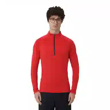 浪莎 跑步休闲拉链训练长袖速干立领反光条健身衣 男款