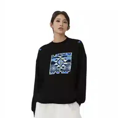 玉儿恋 美式刺绣休闲卫衣 男女同款