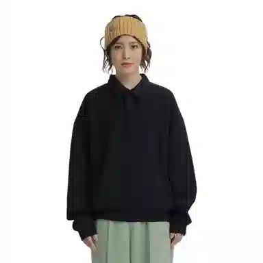 IDLT Oversized Relaxed Collar Sweatshirt