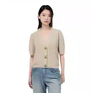 ZARA V-Neck Knit Top