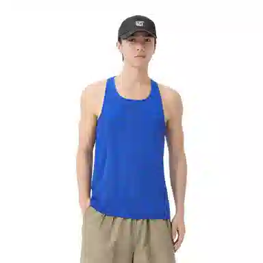 玉儿恋 运动无袖速干宽松薄款健身衣 男款