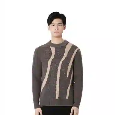 Dancing Wolves Wool Knit Sweater