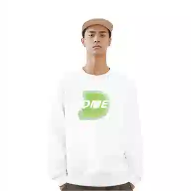 【dme】 渐变模糊字母宽松圆领休闲百搭长袖卫衣 男女同款