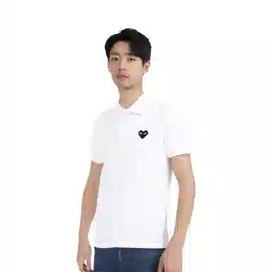 CDG Play SS24 White Polo
