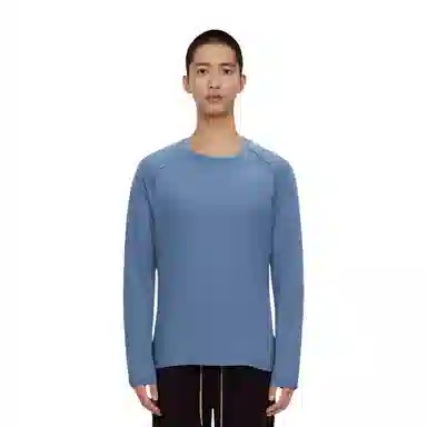 浪莎 长袖空白版网孔透气速干跑步健身衣 男款