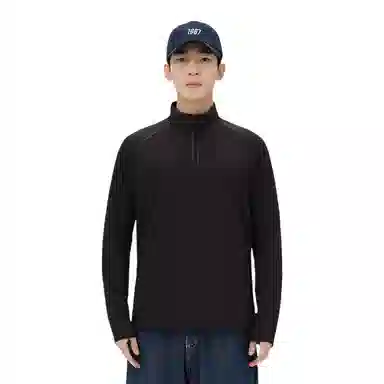 浪莎 半拉链运动长袖投篮服健身衣 男款