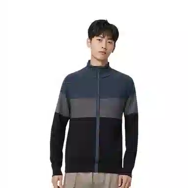 北极绒 舒适柔软宽松百搭开衫针织衫 男款