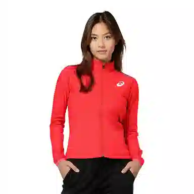 Asics Track Elite Logo Zip Jacket Red