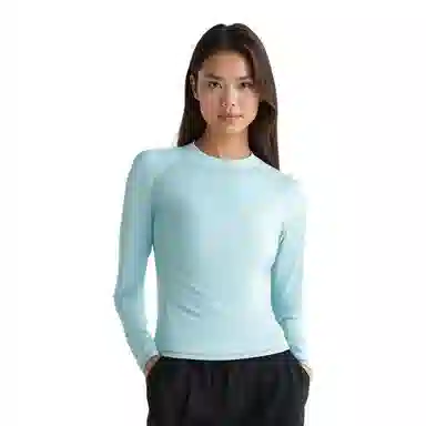 匹克 纯色圆领长袖卫衣 女款