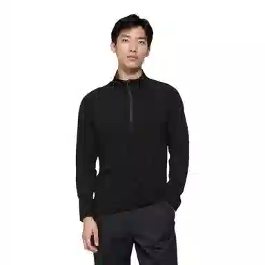 浪莎 半拉链跑步速干长袖健身衣 男款