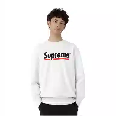 Supreme Underline Crewneck Light Grey