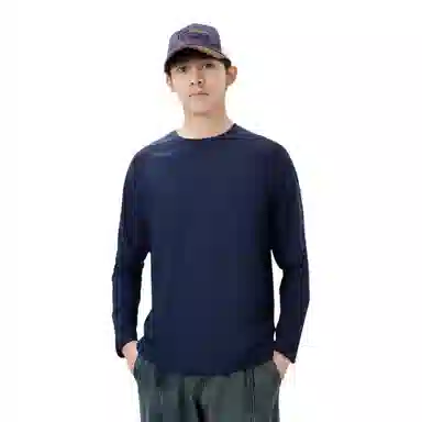 浪莎 户外长袖速干衣宽松大码吸汗健身衣 男款