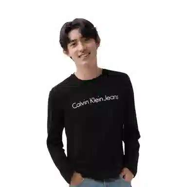 Calvin Klein Jeans Long Sleeve Tee Black