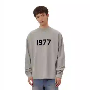 Fear of God Essentials 1977 SS22 Ls Tee Dark Oatmeal T