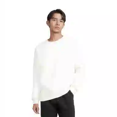 玉儿恋 欧美宽松街头纯色圆领休闲卫衣 男款