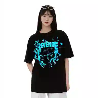 Revenge Flame Logo T-Shirt Black