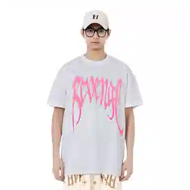Revenge Gradient Logo T-Shirt White