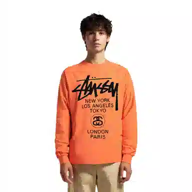 Stussy WORLD TOUR LS TEE T