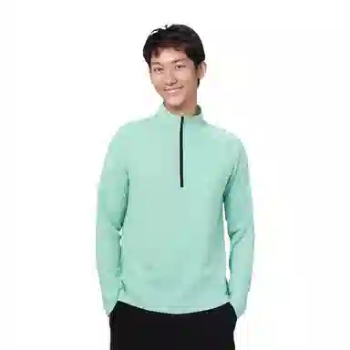 浪莎 半拉链跑步速干长袖健身衣 男款