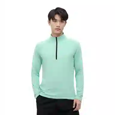 浪莎 半拉链跑步速干长袖健身衣 男款