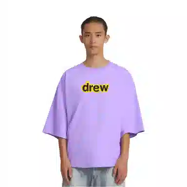 Drew House FW22 Secret Boxy Ss Tee Lavender LogoT