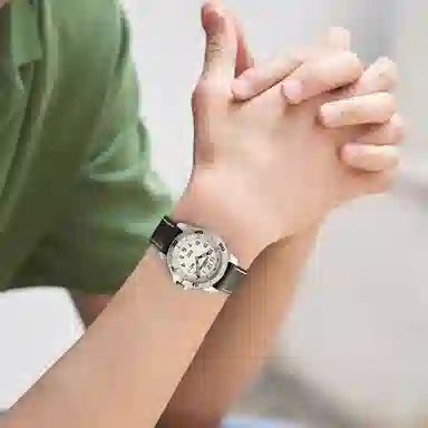 TIMEX Quartz Leather Strap 40mm White Dial