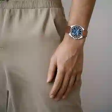 COACH Quartz Leather Strap Watch 39mm Blue Dial