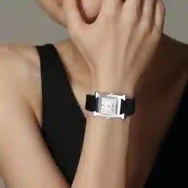 Hermes Quartz Watch 25x21mm White Dial