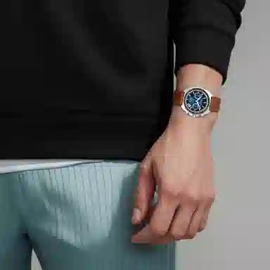 COACH Quartz Leather Strap Watch 39mm Blue Dial