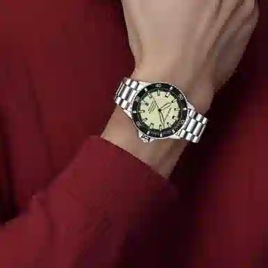 Emporio Armani Mechanical Watch 42mm Yellow Dial