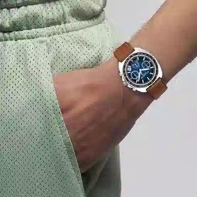 COACH Quartz Leather Strap Watch 39mm Blue Dial