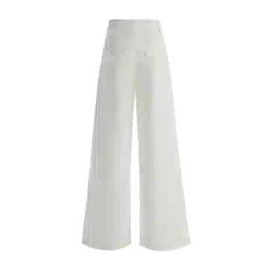 兰缪 纯色简约百搭垂感慵懒设计高级感直筒阔腿裤休闲裤  女款