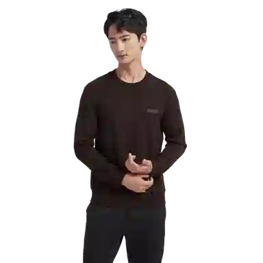 古鲨 圆领修身长袖厚款卫衣 男款