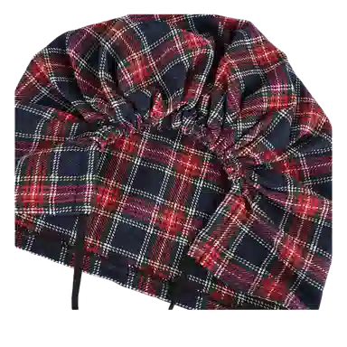 氧气樱桃 美式复古格纹绑带辣妹时髦显脸小嘻哈 棉 其他帽子 男女同款情侣款