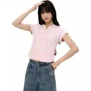 PSO Brand Mini Westie V-Neck Tee