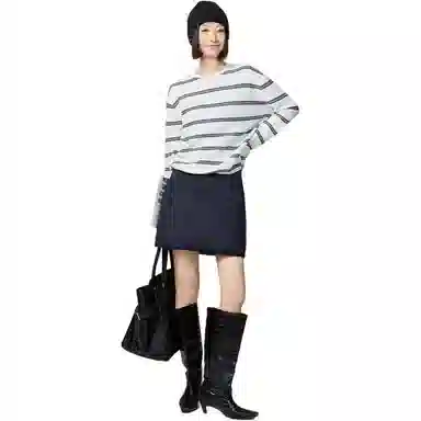 美洋 文艺菱格发热棉休闲短裙 女款