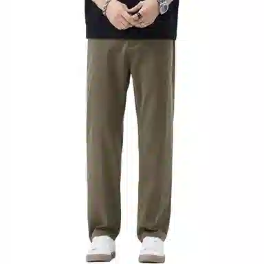 吉肯蒂 莱塞尔直筒裤子男夏季休闲裤天丝垂感舒适潮流百搭阔腿长裤 男款