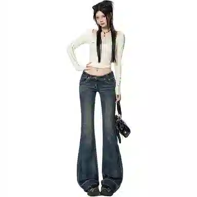 淑好百 低腰美式辣妹牛仔裤 女款