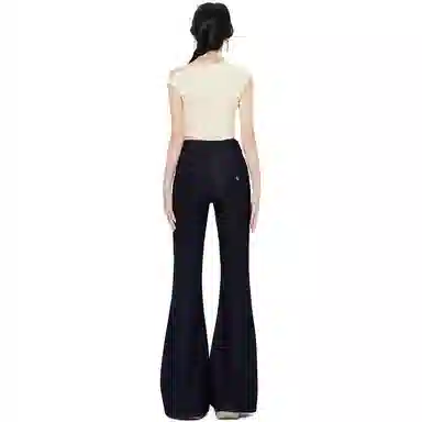 淑好百 弹力低腰微喇牛仔裤 女款