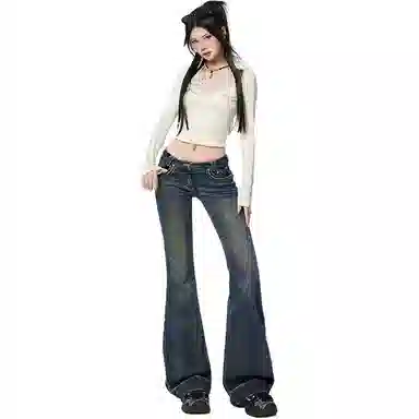 淑好百 低腰美式辣妹牛仔裤 女款