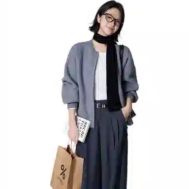 美洋 针织开衫宽松毛衣 女款