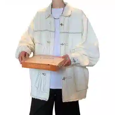 Dijie Er Denim Patchwork Jacket