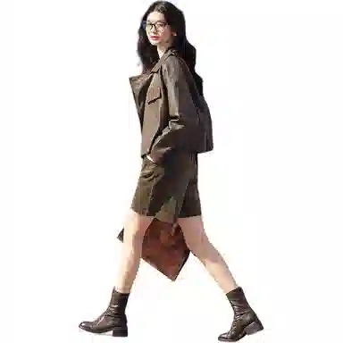 美洋 棉感灯芯绒阔腿休闲短裤 女款